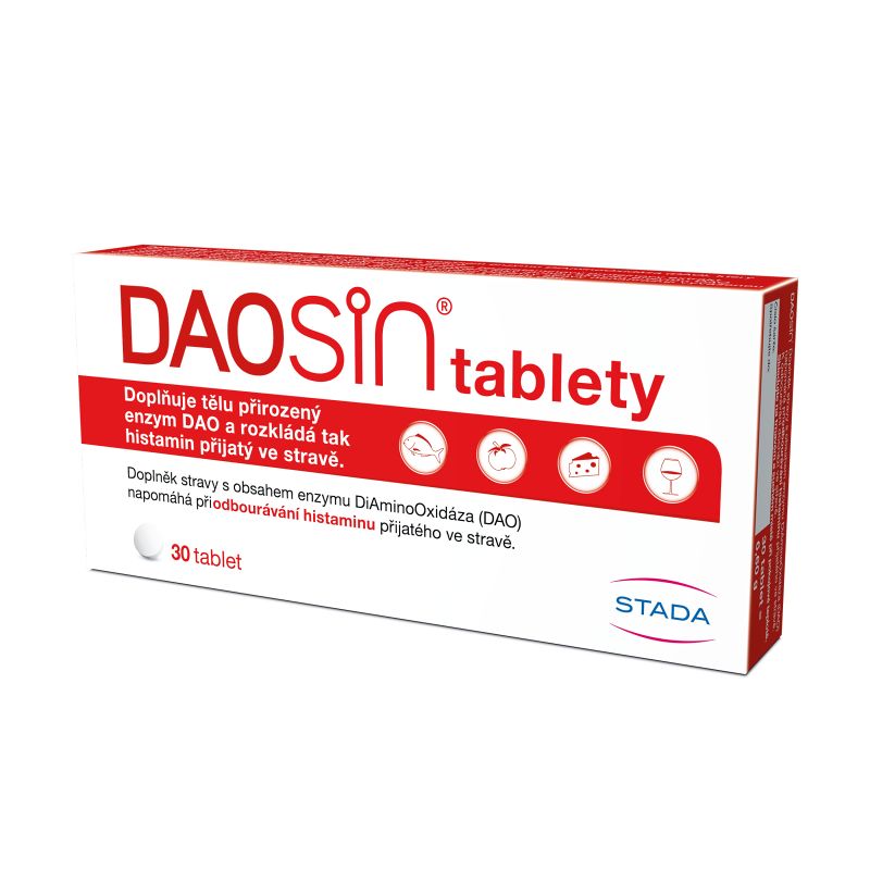 Daosin doplněk stravy s enzymem DiAminoOxidáza – 30 tablet